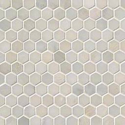 MSI Greecian White 1" Hex Polished Marble Mosaic SMOT-GRE-1HEXP